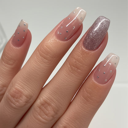 Beige Glitterdesign (2-pack)