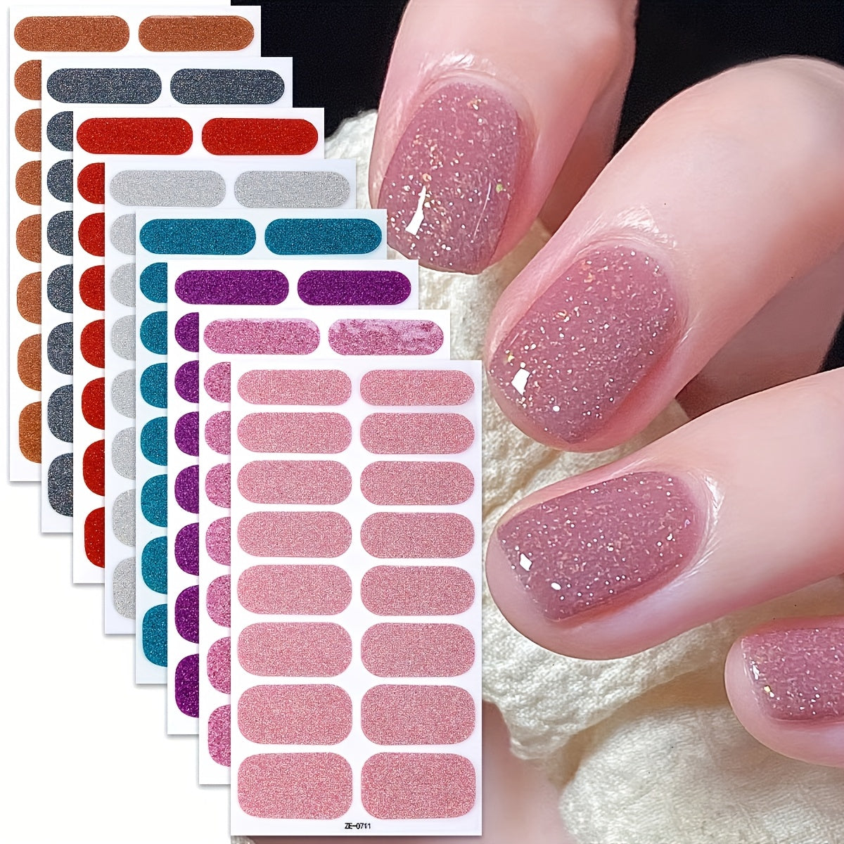 Heltäckande Glitter (8-pack)